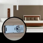 No Hole Hook With Locking Hasp Chest Of Drawers Door Lock With Iron Key - Image 8