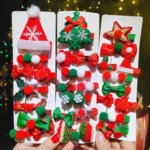 10-in-1 Children Hairpin Set Cute Girls Christmas Hairpins - Image 4