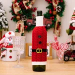 Christmas Knitted Wine Bottle Cover Festival Restaurant Decorations