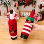 Christmas Knitted Wine Bottle Cover Festival Restaurant Decorations - Image 8