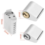 Fire Door Lock Cylinder Door Latch Fittings With Key - Image 3