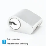 Fire Door Lock Cylinder Door Latch Fittings With Key - Image 5