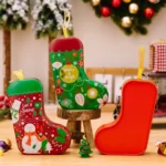 Christmas Tree Decoration Pendants Christmas Stock Shaped Tinplate Gift Box - Image 6