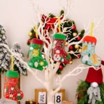 Christmas Tree Decoration Pendants Christmas Stock Shaped Tinplate Gift Box - Image 9
