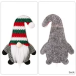 Christmas Table Decoration Cartoon Knitted Striped Knife and Fork Cover - Image 4
