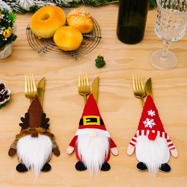 TBD06040944_B1.webp Christmas Table Decoration Props Cartoon Knife and Fork Decorative Cover - Image 2