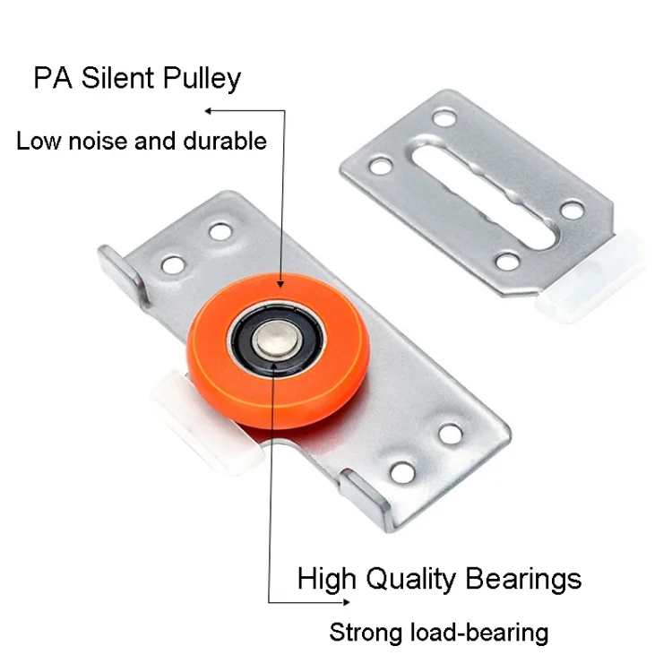 TBD06040946_B3.webp Closet Sliding Door Pulley Fittings Silent Sliding Door Accessories With 8 Screws - Image 4