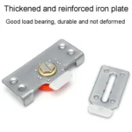 Closet Sliding Door Pulley Fittings Silent Sliding Door Accessories With 8 Screws - Image 7