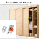 Closet Sliding Door Pulley Fittings Silent Sliding Door Accessories With 8 Screws - Image 9