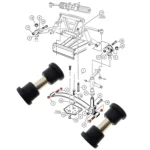 Golf Cart Front And Rear Steel Plate Rubber Sleeve Iron Sleeve Kit Leaf Spring Bushings - Image 7