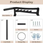 Wall Mounted Manual Wood Splitter High Carbon Steel Fire Wood Cutter - Image 4