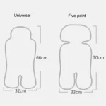 Baby Stroller Mat Seat Cushion Safety Seat Ice Silk Cushion - Image 3