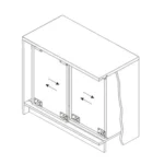 Sliding Door Closet Pulley Accessories Large Groove Sliding Door Lower Track - Image 12
