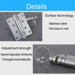 2pcs /Set 4 Inch Stainless Steel Hinge Free Slotting Door Switch Hinge - Image 4