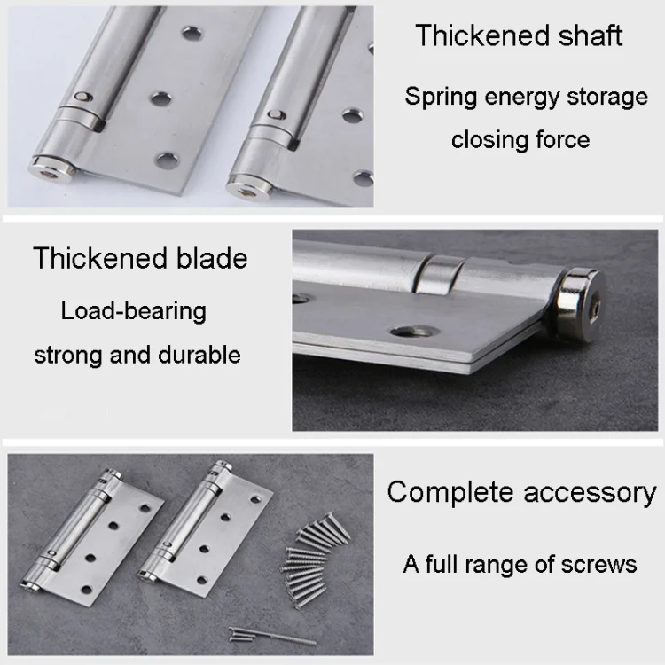 TBD06040984_4.webp 2pcs /Set 4 Inch Stainless Steel Hinge Free Slotting Door Switch Hinge - Image 5