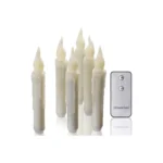 12pcs /Set LED Floating Candles Lights With Remote Control Christmas Halloween Decoration - Image 2