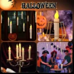 12pcs /Set LED Floating Candles Lights With Remote Control Christmas Halloween Decoration - Image 7