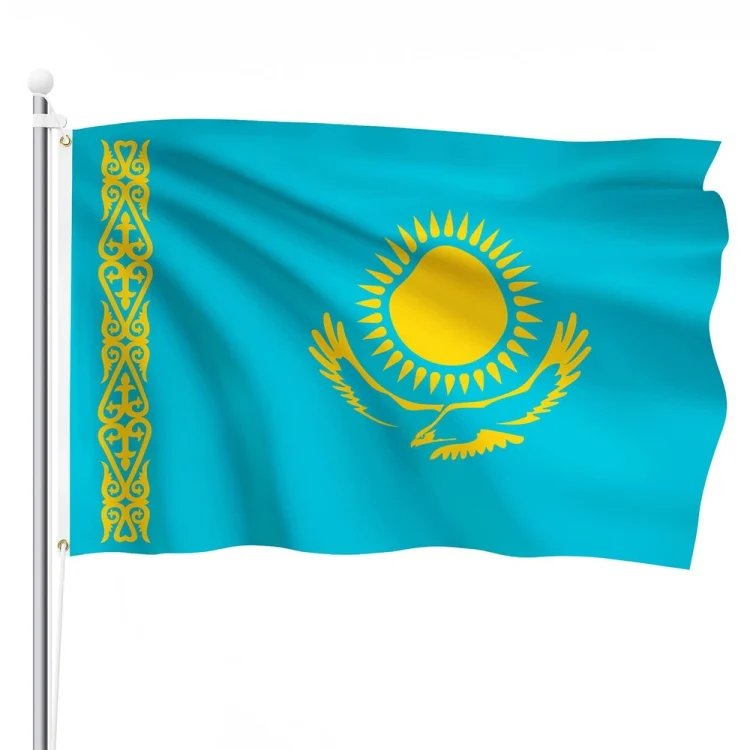 Kazakhstan National Flag Polyester Decorative Flag