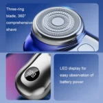 Three-Ring Knife Mesh Electric Men Shaver Travel Portable Mini Shaver - Image 8