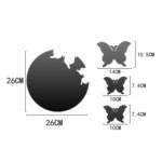4pcs /Set DIY Acrylic Butterfly Mirror Waterproof Wall Stickers Dining Room Bedroom Decoration - Image 3
