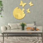 4pcs /Set DIY Acrylic Butterfly Mirror Waterproof Wall Stickers Dining Room Bedroom Decoration - Image 5