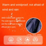 Winter Warm Waterproof Short Multi-pocket Reflective Cotton Jacket - Image 4