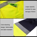 Reflective Hooded Zipper Sweatshirt Outdoor Sports Fleece Reflective Clothing - Image 7