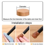 8pcs /Set Round Table And Chair Leg Covers For Tiles/Wooden Floors Furniture Protectors - Image 7