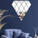 14pcs /Set Acrylic Diamond Mirror Stereo Wall Stickers Home Background Wall Decoration - Image 5