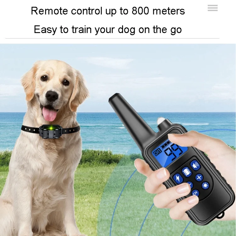 TBD06041126_B6.webp 800m Remote Control Stop Barker Dog Trainer Smart Anti-Disturbance Vibration Collar - Image 7