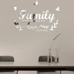 Acrylic Familylove Stereoscopic Mirror Wall Stickers Home Self-Adhesive Decorative Soft Mirror - Image 3