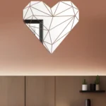27pcs /Set Acrylic Heart Shaped Mirror Wall Stickers Home Decoration Soft Mirror - Image 5