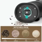 Gravity Induction Electric Salt And Pepper Grinder  Adjustable Coarseness with LED Light - Image 5