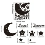 32pcs /Set Acrylic SweetDream Mirror Stereo Wall Stickers Home Decoration Soft Mirror - Image 2