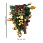 Love Golden Balls Christmas Tree Christmas Decoration Wreath - Image 2