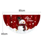 Cartoon Printed Outdoor Fan-shaped Hanging Flag Christmas Decorations - Image 3