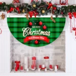 Cartoon Printed Outdoor Fan-shaped Hanging Flag Christmas Decorations - Image 6