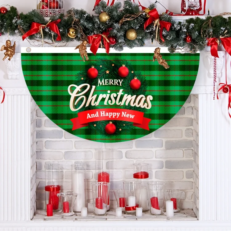 TBD06041194_B5.webp Cartoon Printed Outdoor Fan-shaped Hanging Flag Christmas Decorations - Image 6