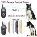 1000m Remote Control Intercom Dog Trainer Electric Shock Vibration Stop Barker - Image 8