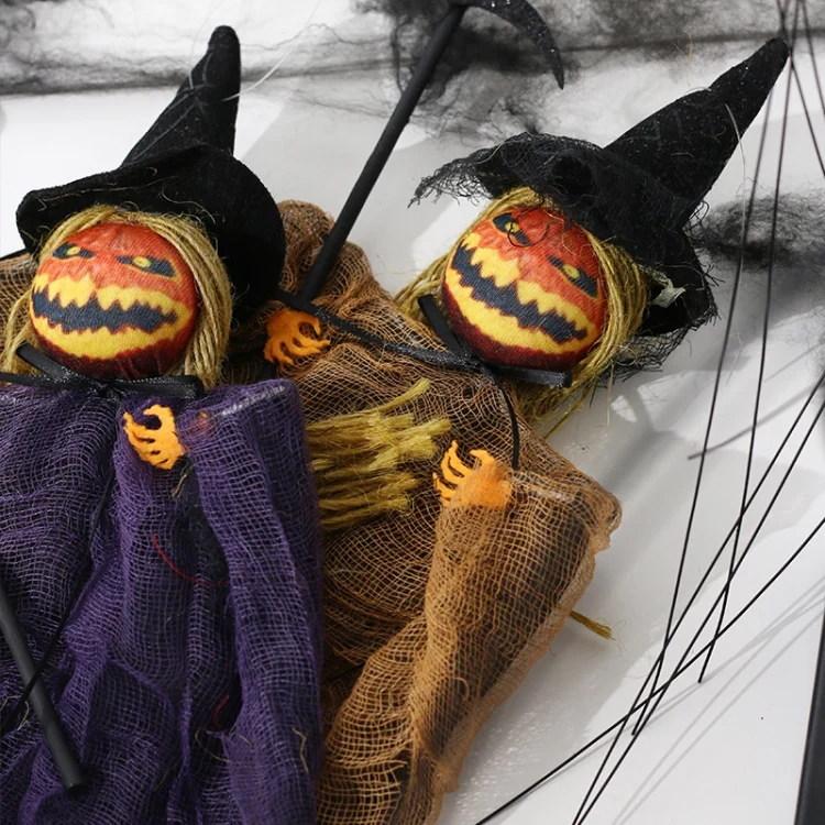 TBD06041203_B5.webp Halloween Terror Pumpkin Doll Pendant Haunted House Party Hanging Ghost Props - Image 6