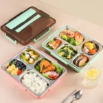 304 Stainless Steel Lunch Box Leakproof Insulated Student Dormitory Bento Box - Image 2