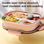 304 Stainless Steel Lunch Box Leakproof Insulated Student Dormitory Bento Box - Image 5