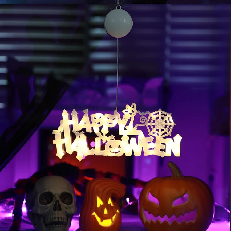 4.5V Happy Halloween Hanging Bat Pendant Party Decoration Supplies