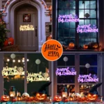 4.5V Happy Halloween Hanging Bat Pendant Party Decoration Supplies - Image 5