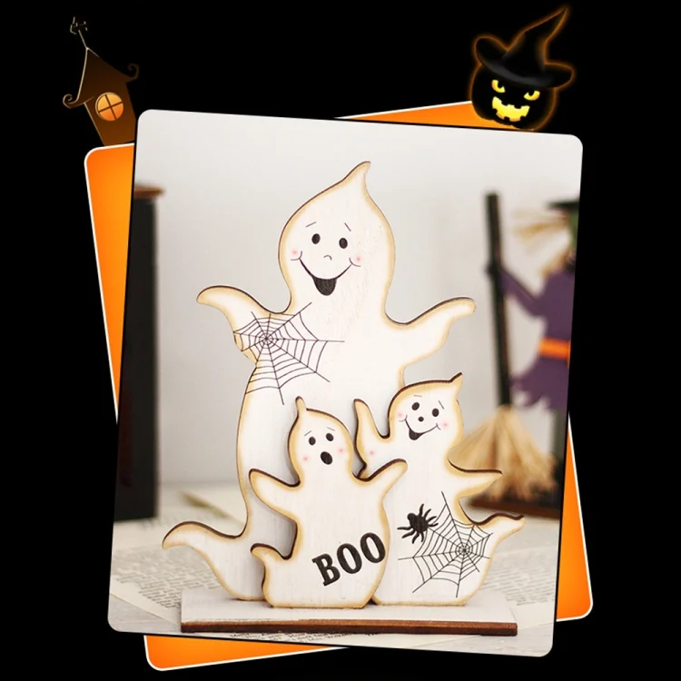 TBD06041256_B5.webp Halloween Decorations Witch Ghost Painted Wooden Ornament Party Decorative Props - Image 6