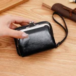 Ladies Buckle Coin Purse Detachable Large Capacity Clutch Bag Multi-card Slot Wallet