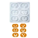 DIY Crystal Glue Mold Halloween Earrings Necklace Pendant Patch Silicone Mold