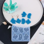 DIY Crystal Glue Mold Halloween Earrings Necklace Pendant Patch Silicone Mold - Image 3