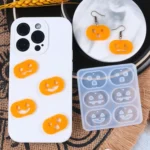 DIY Crystal Glue Mold Halloween Earrings Necklace Pendant Patch Silicone Mold - Image 4