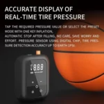Multifunctional Portable Car Electric Wireless Tire Inflator Pump - Image 12